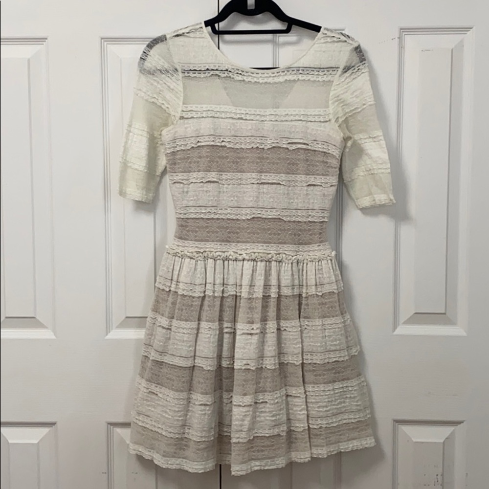 BCBG Maxazria White Lace Dress